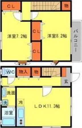 サンシティIIの物件間取画像